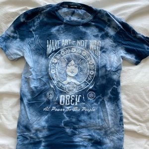Obey Tie Dye Graphic T Shirt